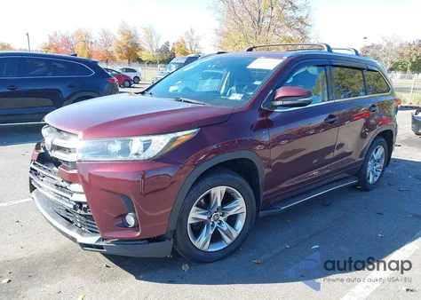 2018 Toyota Highlander Limited z USA, uszkodzony, nr VIN 5TDDZRFH8JS848246